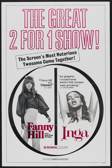 Fanny Hill Movie Poster Print showcasing classic cinema art