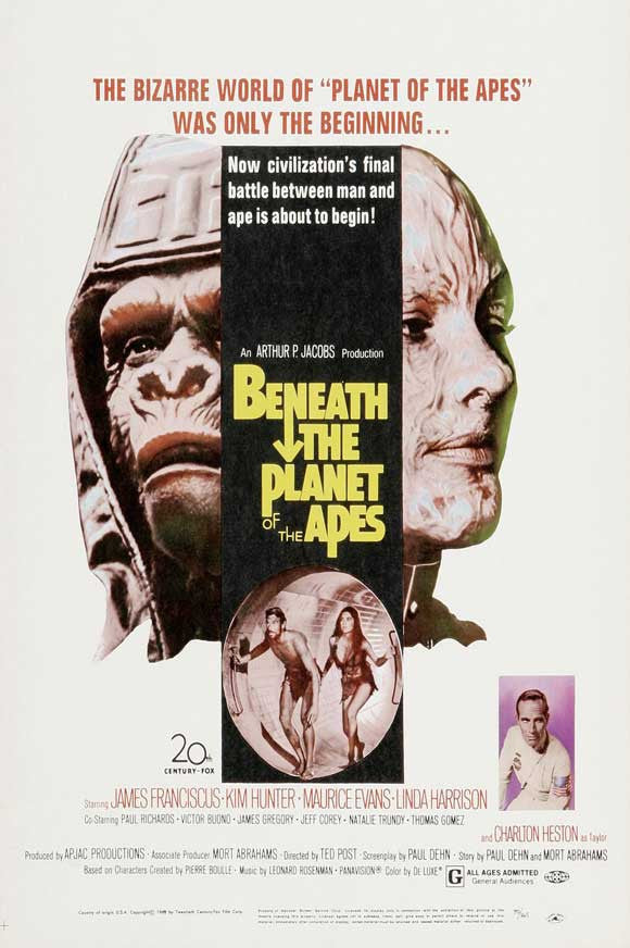 Beneath the Planet of the Apes Movie Poster Print (11x17)