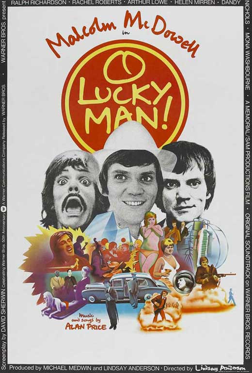 O Lucky Man! Movie Poster Print showcasing vibrant artwork.