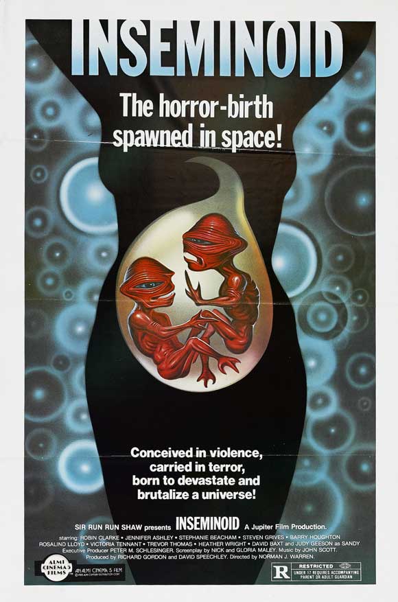 Inseminoid Movie Poster Print showcasing classic sci-fi art.