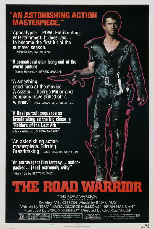 Mad Max 2: The Road Warrior Movie Poster Print featuring iconic imagery.