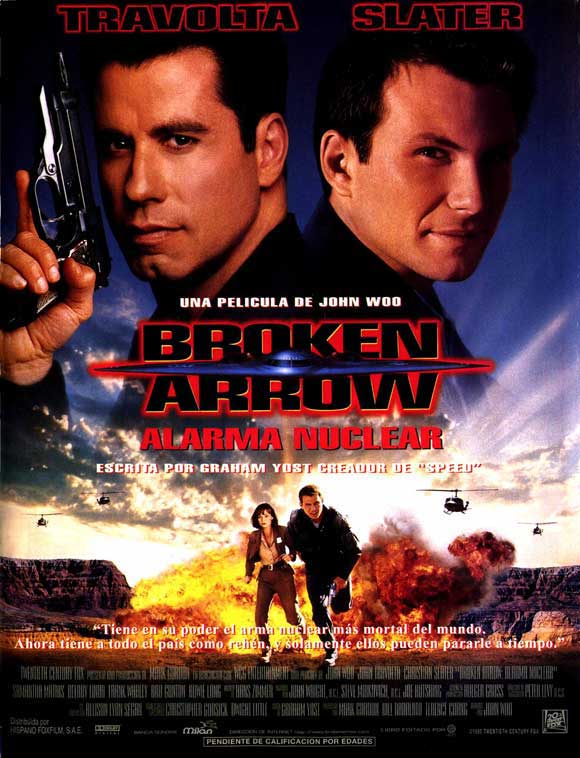 Broken Arrow Movie Poster Print showcasing thrilling action scenes.