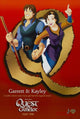 Quest for Camelot movie poster print featuring vibrant colors and fantasy theme.