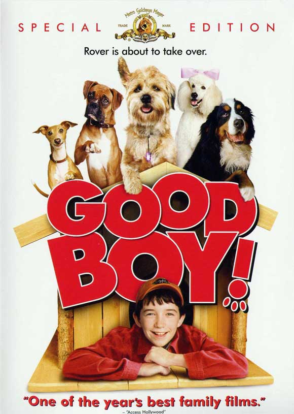 Good Boy! Movie Poster Print featuring vibrant colors and playful imagery.