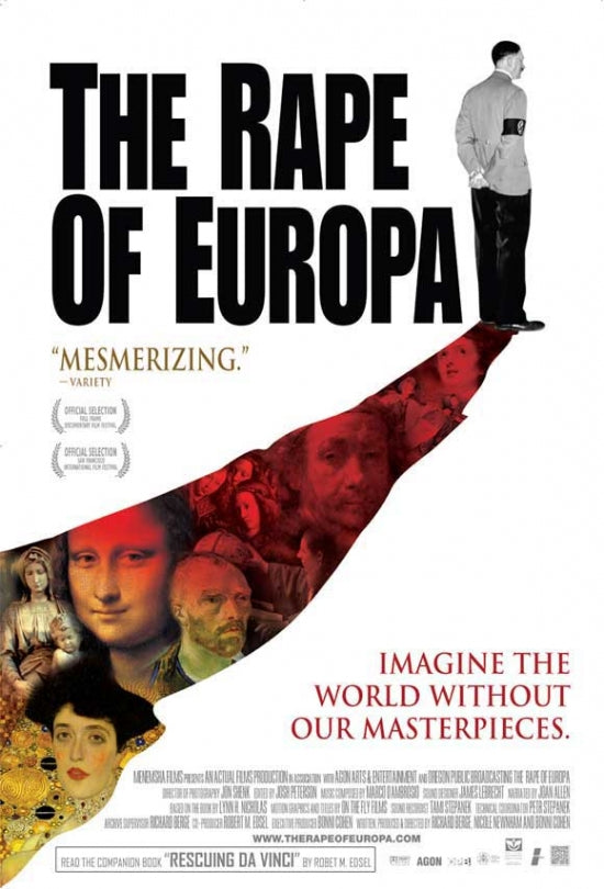 The Rape of Europa Movie Poster showcasing stunning artwork.