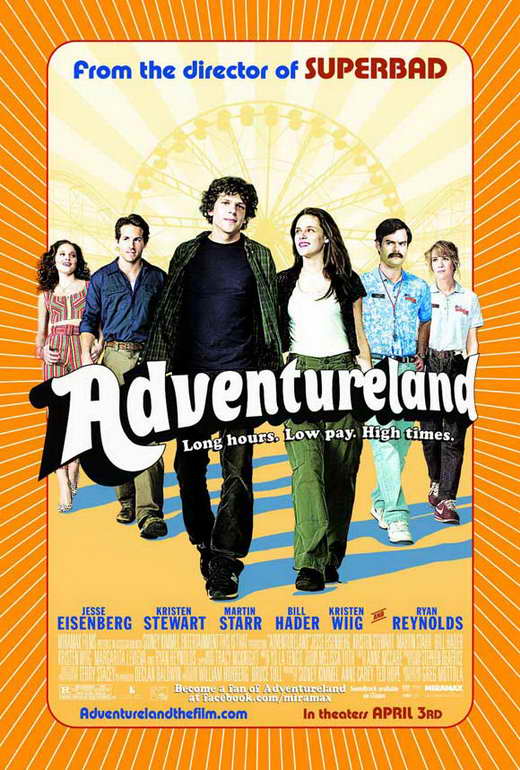 Adventureland Movie Poster Print showcasing vibrant colors and design.