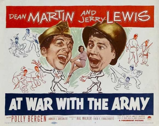 At War with the Army Movie Poster Print featuring classic comedy elements