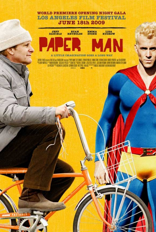 Paper Man Movie Poster Print - whimsical art for home decor
