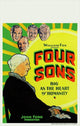 Four Sons Movie Poster Print showcasing classic cinema art.