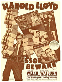Professor Beware Movie Poster Print featuring classic cinema art.
