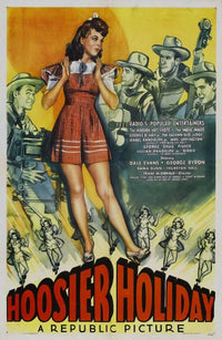 Hoosier Holiday Movie Poster Print featuring festive holiday themes.