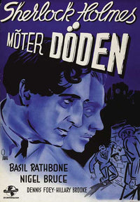 Sherlock Holmes Faces Death Movie Poster Print showcasing classic detective art.