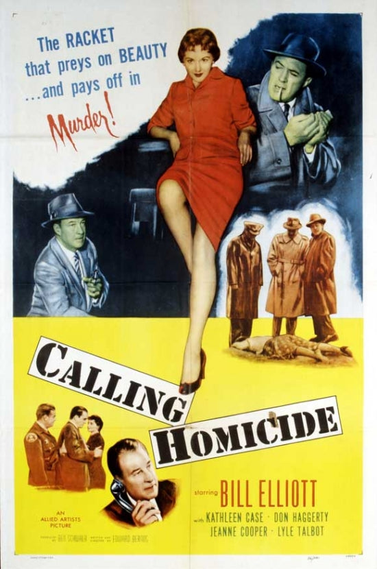 Calling Homicide Movie Poster Print showcasing dramatic crime scene imagery.