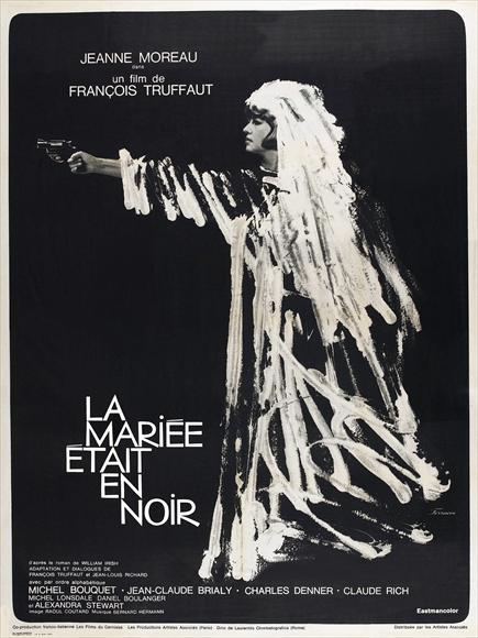The Bride Wore Black Movie Poster Print showcasing classic film art