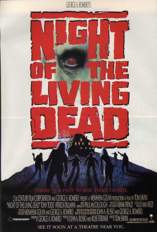 Night of the Living Dead Movie Poster Print featuring classic horror film imagery.