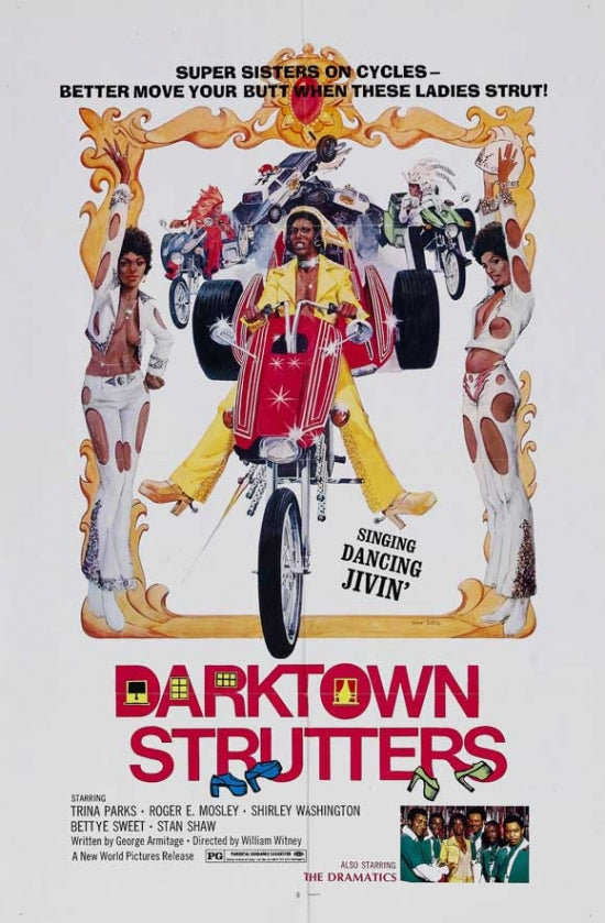 Darktown Strutters Movie Poster Print showcasing vibrant colors and classic film artistry.
