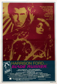 Blade Runner Movie Poster Print featuring dystopian futuristic artwork.