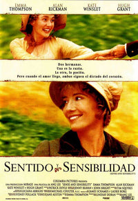 Sense and Sensibility Movie Poster Print showcasing classic literary art.