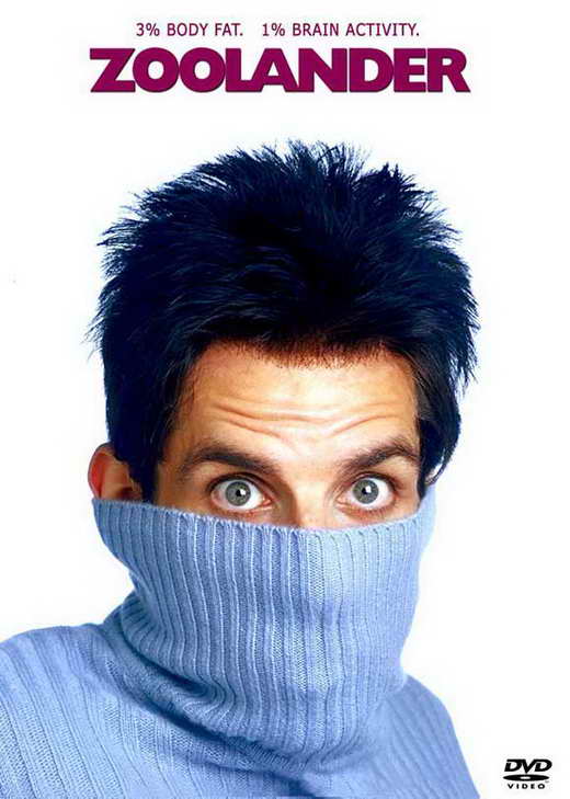 Zoolander Movie Poster Print showcasing iconic comedy artwork.