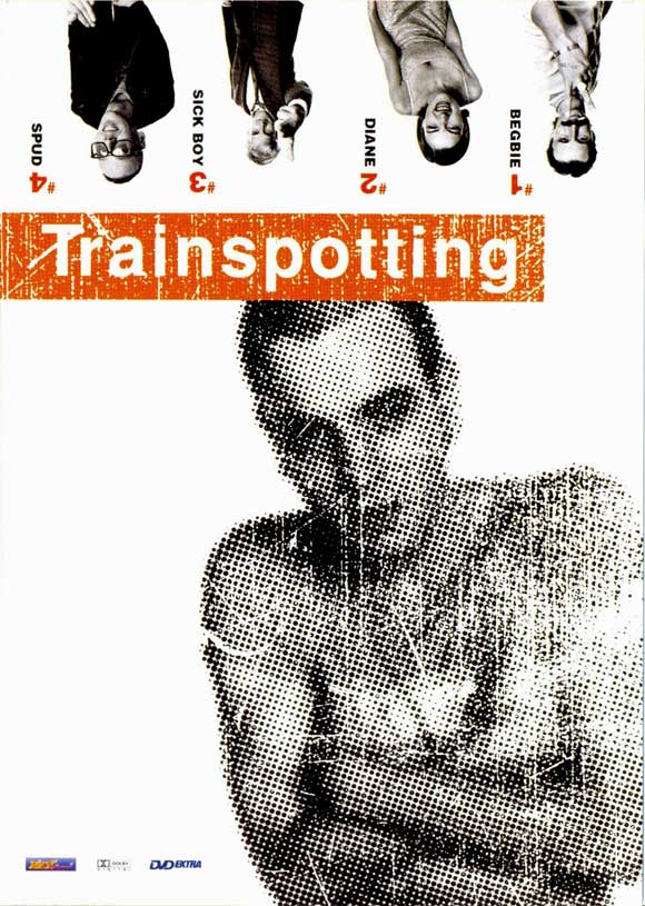 Trainspotting Movie Poster Print featuring iconic film artwork.