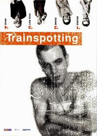 Trainspotting Movie Poster Print featuring iconic film artwork.