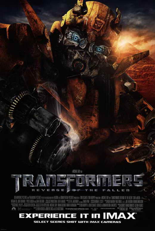 Transformers: Revenge of the Fallen Movie Poster Print featuring epic action scenes.