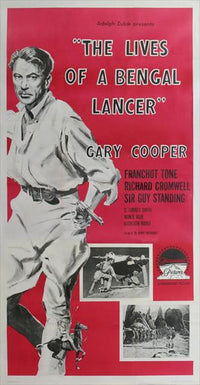 The Lives of a Bengal Lancer movie poster print featuring classic film art.