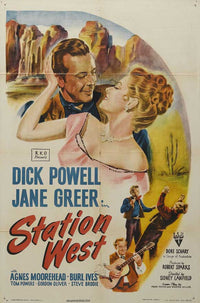 Station West Movie Poster Print showcasing classic cinema art.