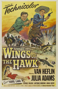 Wings of the Hawk Movie Poster Print featuring vibrant artwork.