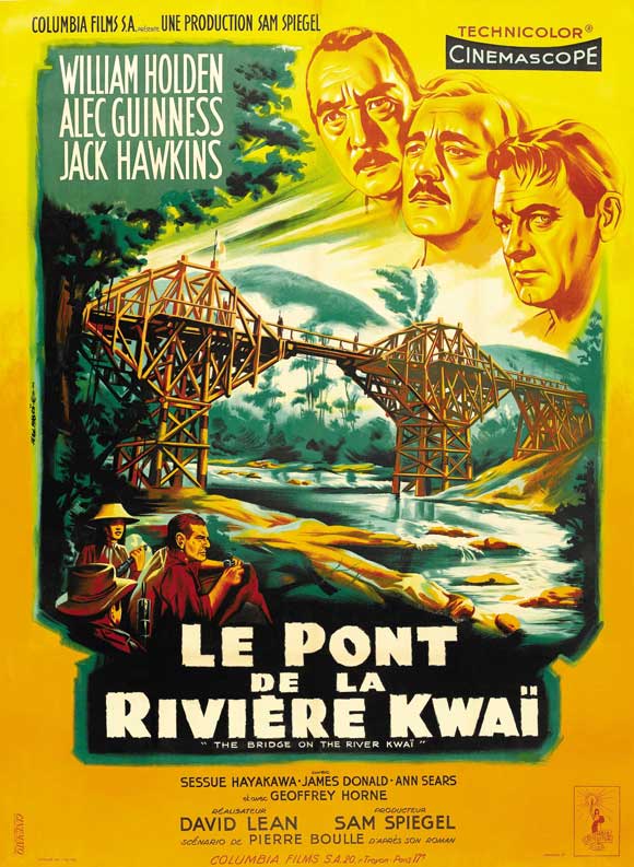The Bridge on the River Kwai Movie Poster Print showcasing classic film art