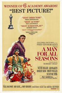 A Man for All Seasons Movie Poster Print showcasing the film's iconic imagery.