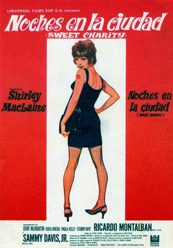 Sweet Charity Movie Poster Print showcasing vibrant colors and classic design.