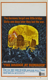 The Bridge at Remagen Movie Poster Print showcasing dramatic war imagery