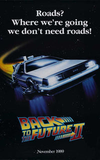Back to the Future Part 2 Movie Poster Print showcasing vibrant colors and iconic imagery.