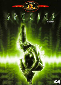Species Movie Poster Print featuring sci-fi themes and vibrant colors.
