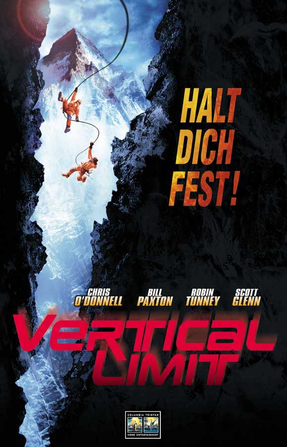 Vertical Limit Movie Poster Print featuring cinematic adventure imagery.