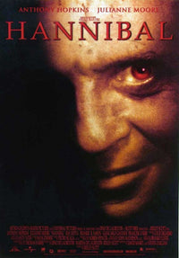 Hannibal Movie Poster Print featuring intense imagery and colors.