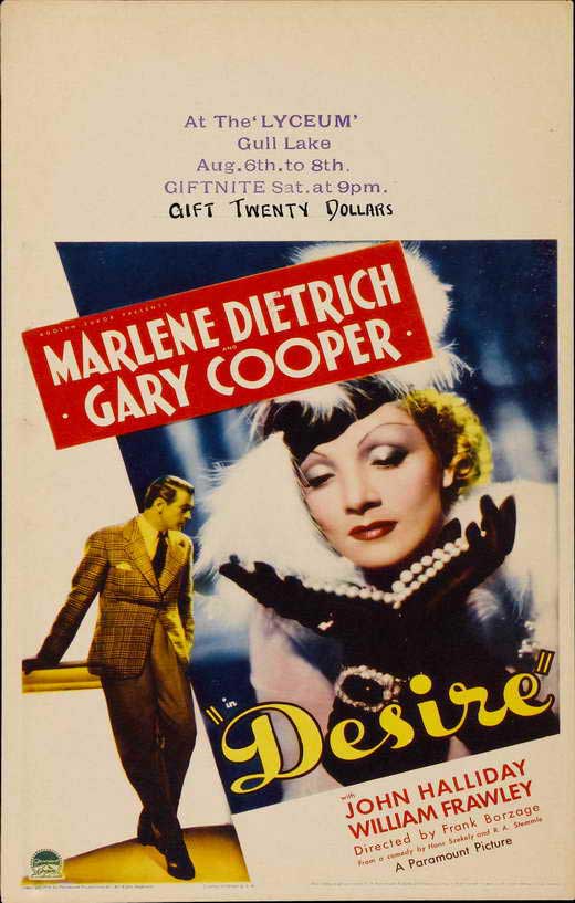 Desire Movie Poster Print showcasing cinematic passion and art.