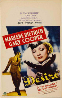 Desire Movie Poster Print showcasing cinematic passion and art.