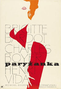 Une Parisienne Movie Poster Print showcasing Parisian life.