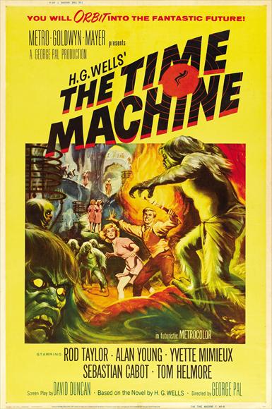 The Time Machine Movie Poster Print showcasing classic sci-fi art.