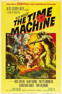 The Time Machine Movie Poster Print showcasing classic sci-fi art.