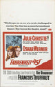 Fahrenheit 451 Movie Poster Print showcasing iconic imagery from the film.