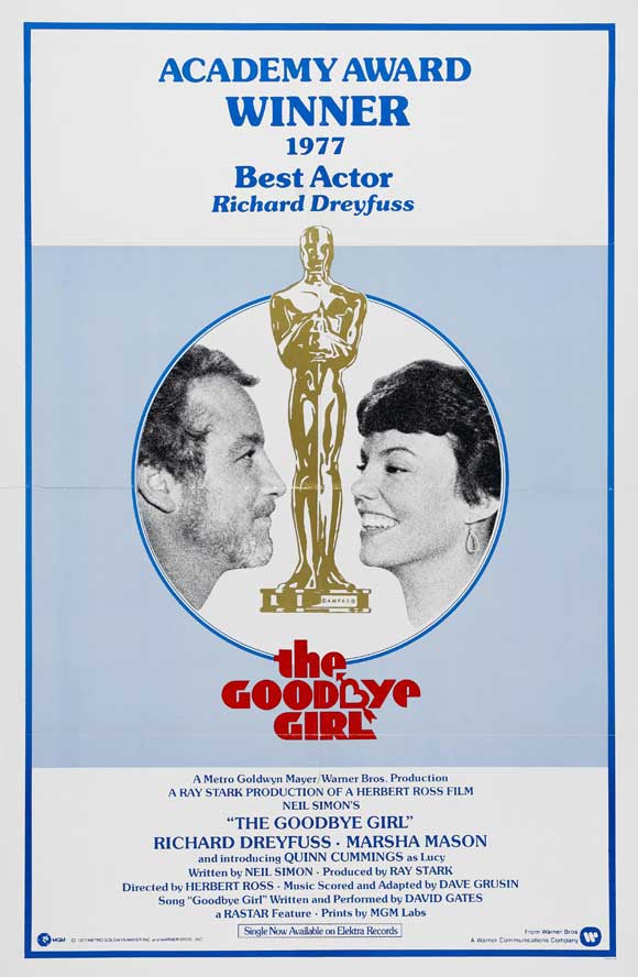 The Goodbye Girl Movie Poster Print showcasing classic cinema charm.