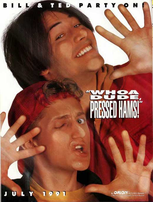 Bill & Ted's Bogus Journey Movie Poster Print - 27x40