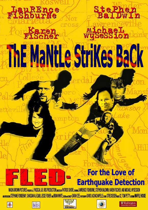 Fled Movie Poster Print featuring dramatic visuals and cinematic flair.