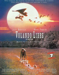 Fly Away Home Movie Poster Print featuring adventurous imagery.