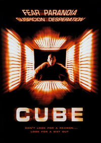 Cube movie poster print - 11 x 17 inches, perfect for home décor.