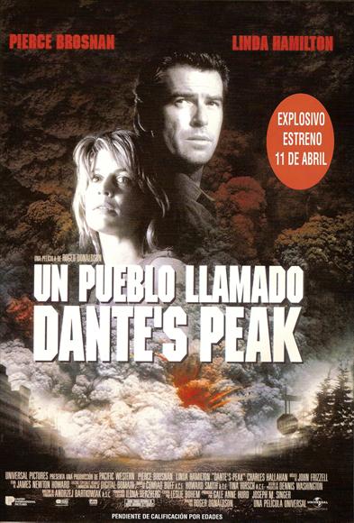Dante's Peak Movie Poster Print showcasing dramatic film artwork.