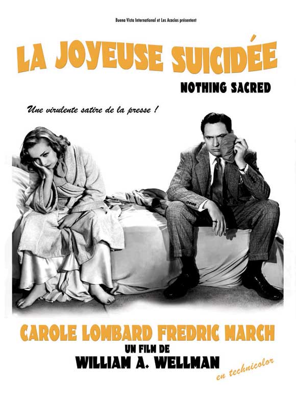 Nothing Sacred Movie Poster Print featuring classic film imagery